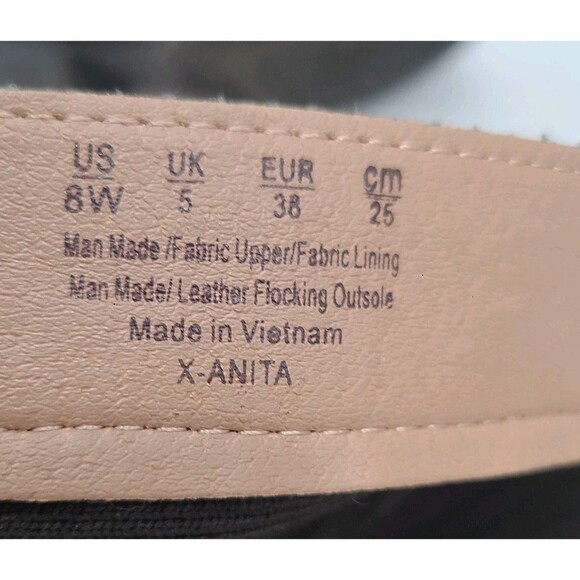 Life Stride Womens X Anita Dark Chocolate Wide Calf Tall Riding Boots Size 8W - Picture 14 of 16